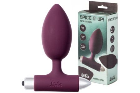 Анальная пробка Spice It Up New Edition Perfection бордовая