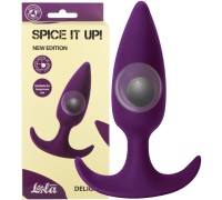 Анальная пробка со смещенным центром тяжести Spice it up Delight Ultraviolet