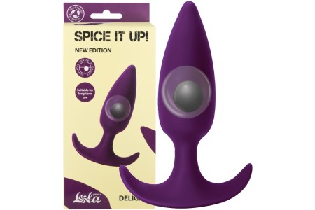 Анальная пробка со смещенным центром тяжести Spice it up Delight Ultraviolet