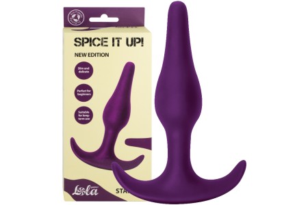 Анальный стимулятор из медицинского силикона Spice It Up Starter фиолетовый