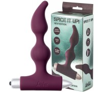 Анальная пробка с вибрацией Spice It Up New Edition Elation бордовая