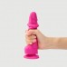 Реалистичный фаллоимитатор на присоске Strap-On-Me с подвижной кожей розовый 18 см - фото 2