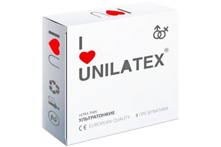 Ультратонкие презервативы Unilatex Ultrathin 3 шт