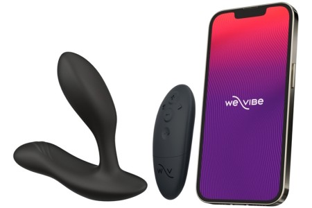 DEMO Регулируемый смарт-вибромассажер простаты We-Vibe Vector Plus черный