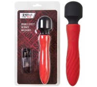 Двусторонний интимный вибромассажер Black and Red by Toyfa красный
