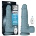 Поступательный вибратор Thrusting and Vibrating Silicone Dildo с выносным пультом управления 28 см - фото