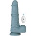 Поступательный вибратор Thrusting and Vibrating Silicone Dildo с выносным пультом управления 28 см - фото 1