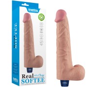 Классический вибратор с мошонкой Real Softee 27 см