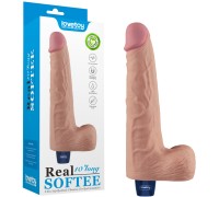 Классический вибратор с мошонкой Real Softee 26 см