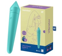 Универсальный смарт-стимулятор Satisfyer Ultra Power Bullet 8 бирюзовый ДЕФОРМИРОВАННАЯ УПАКОВКА