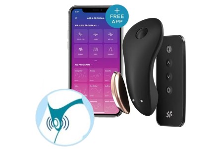 Клиторальный смарт-вибростимулятор Satisfyer Little Secret черный