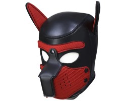 Фетиш-маска собаки Angry Dog L черно-красная