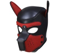 Фетиш-маска собаки Angry Dog M черно-красная