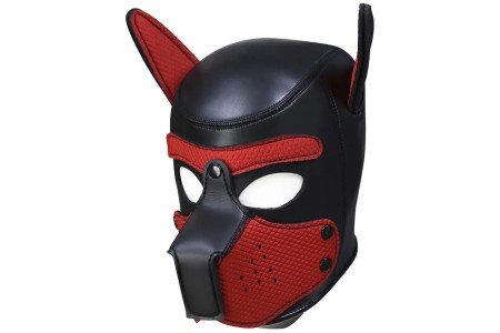 Фетиш-маска собаки Angry Dog M черно-красная