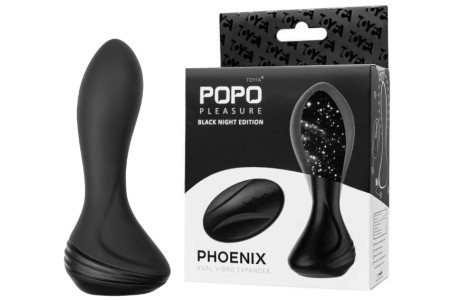 Силиконовая раздувающаяся анальная вибровтулка Popo Pleasure Phoeni 14 см