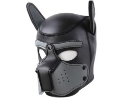 Фетиш-маска собаки Angry Dog M черно-серая