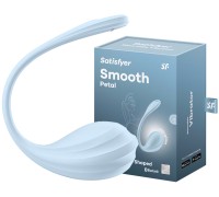 Мощный смарт-вибростимулятор Satisfyer Smooth Petal голубой