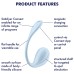 Мощный смарт-вибростимулятор Satisfyer Smooth Petal голубой - фото 4