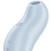 Вакуумно-волновой стимулятор клитора с вибрацией Satisfyer Pocket Pro 1 голубой - фото 3