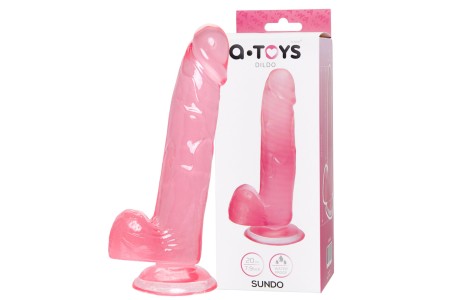 Реалистичный розовый фаллоимитатор на присоске A-Toys by Toyfa 20 см
