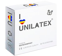 Цветные и ароматизированные презервативы Unilatex Multifruits 3 шт