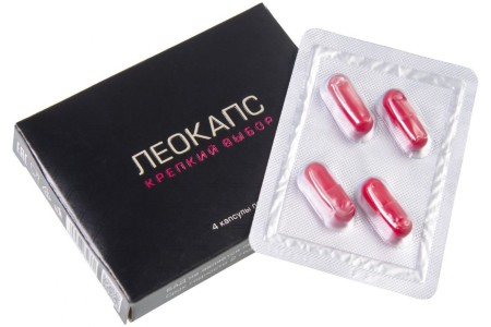 Возбуждающие капсулы для мужчин Леокапс 4 шт