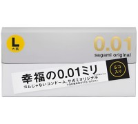 Полиуретановые презервативы Sagami Original 0,01 L-size 5 шт