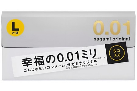 Полиуретановые презервативы Sagami Original 0,01 L-size 5 шт