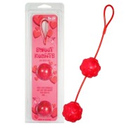 Красные вагинальные шарики со смещенным центром Sweet Hearts Duo Loveballs