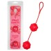 Красные вагинальные шарики со смещенным центром Sweet Hearts Duo Loveballs - фото