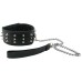 Ошейник с шипами и металлическим поводком-цепочкой Extreme Spiked Collar With Leash - фото 1