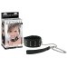Ошейник с шипами и металлическим поводком-цепочкой Extreme Spiked Collar With Leash - фото