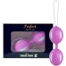 Вагинальные шарики со смещенным центром тяжести Sex Fan Toy бело-розовые - фото