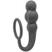Анальная елочка с эррекционным кольцом Spise it up Dark Grey - фото 2