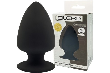 Анальная втулка с эффектом памяти SilexD Premium Silicone Plug S черная
