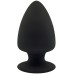 Анальная втулка с эффектом памяти SilexD Premium Silicone Plug S черная - фото 1