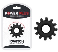 Эрекционное черное кольцо Power Plus Coock Ring