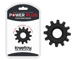 Эрекционное черное кольцо Power Plus Coock Ring