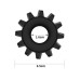 Эрекционное черное кольцо Power Plus Coock Ring - фото 1
