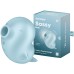 Вакуумно-волновой стимулятор с вибрацией Satisfyer Sassy Seal голубой - фото