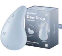 Клиторальный вибростимулятор Satisfyer Dew Drop голубой