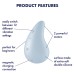 Клиторальный вибростимулятор Satisfyer Dew Drop голубой - фото 4