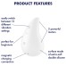 Клиторальный вибростимулятор Satisfyer Dew Drop белый - фото 4