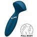 Перезаряжаемый мини-массажер с вибрацией Satisfyer Mini Wand-er Blue - фото 1