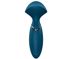 Перезаряжаемый мини-массажер с вибрацией Satisfyer Mini Wand-er Blue