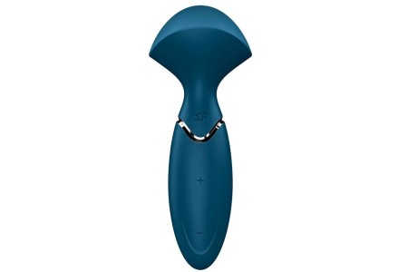 Перезаряжаемый мини-массажер с вибрацией Satisfyer Mini Wand-er Blue