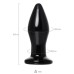 Стеклянная вибровтулка Sexus Glass чёрная 11 см - фото 6