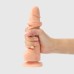 Реалистичный фаллоимитатор на присоске Strap-On-Me с подвижной кожей XXL телесный 20 см - фото 1