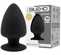 Анальная втулка с эффектом памяти SilexD Premium Silicone Plug XS черная