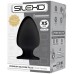 Анальная втулка с эффектом памяти SilexD Premium Silicone Plug XS черная - фото 2